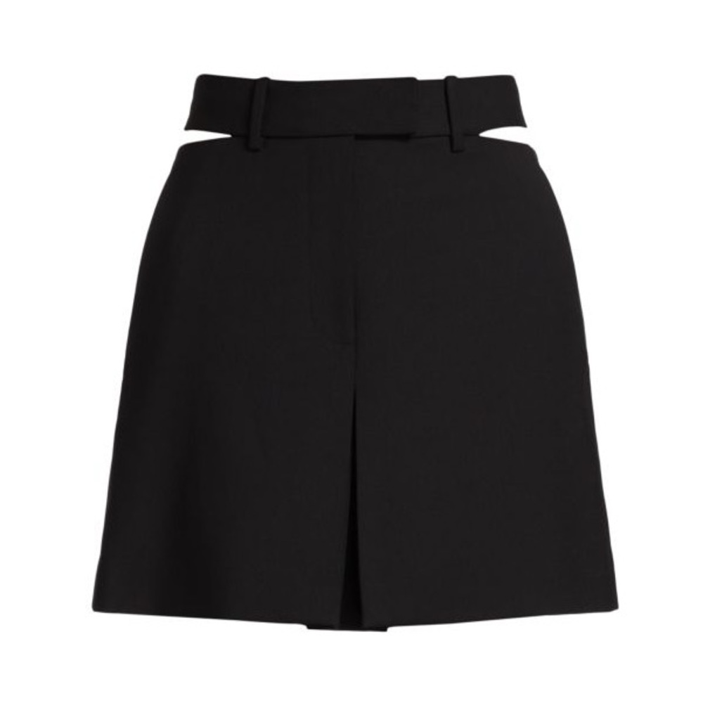 Helmut Lang NWT designer wool slash suit skirt cut-out mini skirt